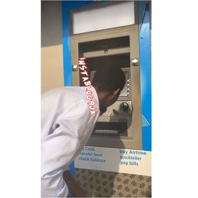 Watching the video reveals that the broomstick that he was using was handed to him by a bystander Watching the video reveals that the broomstick that he was using was handed to him by a bystander