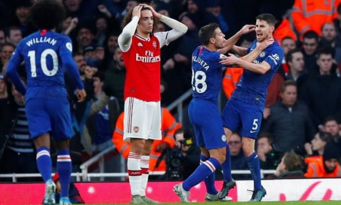 Chelsea celebrate. Photograph: Eddie Keogh/Reuters Chelsea celebrate. Photograph: Eddie Keogh/Reuters