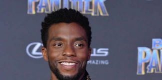 Cast member Chadwick Boseman attends the premiere of the sci-fi motion picture "Black Panther" at the Dolby Theatre in the Hollywood section of Los Angele