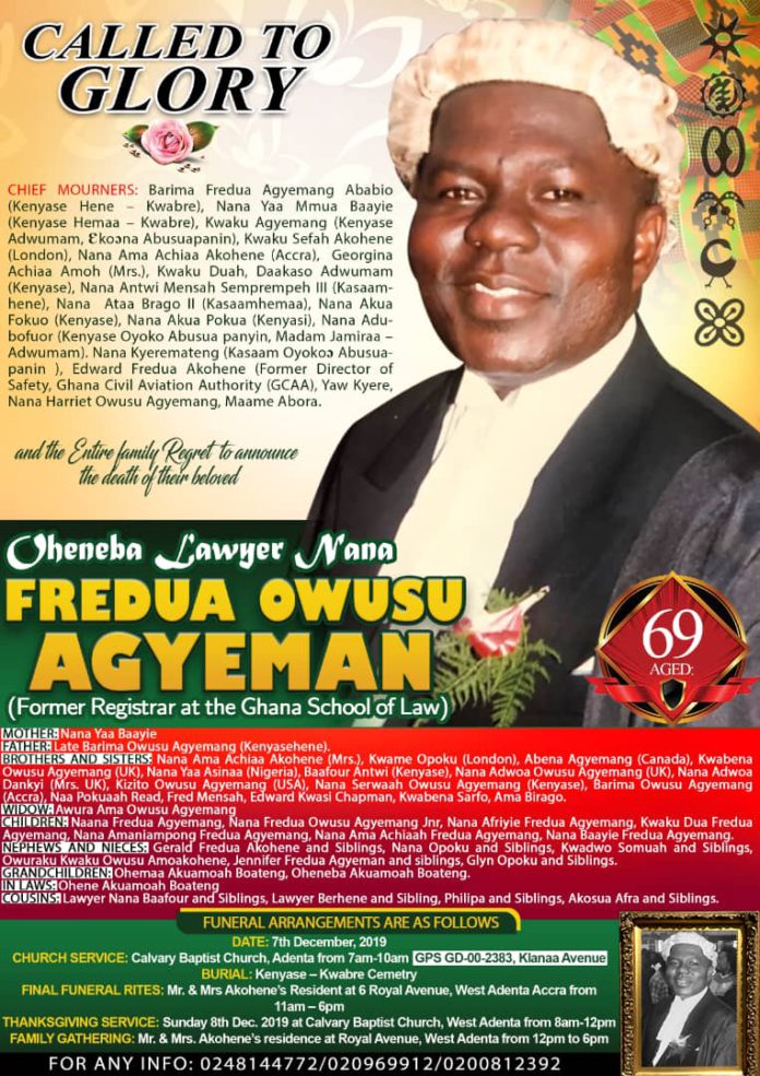 Oheneba Nana Lawyer Fredua Owusu Agyeman Oheneba Nana Lawyer Fredua Owusu Agyeman
