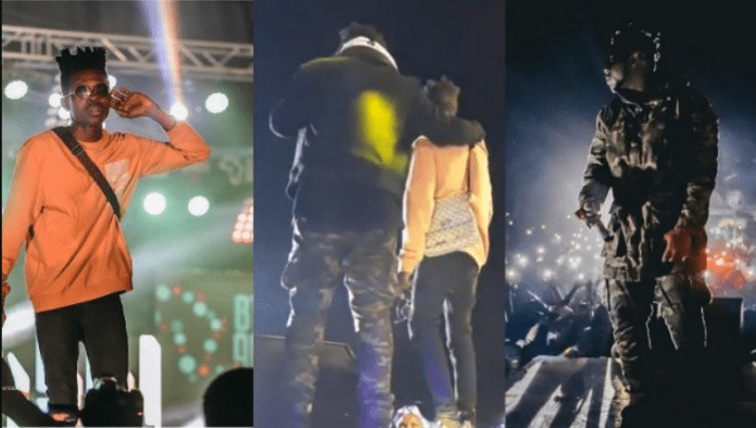 Medikal performs with Strongman at Welcome to Sowutuom concert Medikal performs with Strongman at Welcome to Sowutuom concert