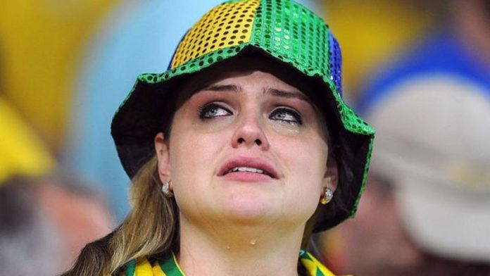 Brazil fans were emotional following their country's defeat to Germany in 2014 Brazil fans were emotional following their country's defeat to Germany in 2014