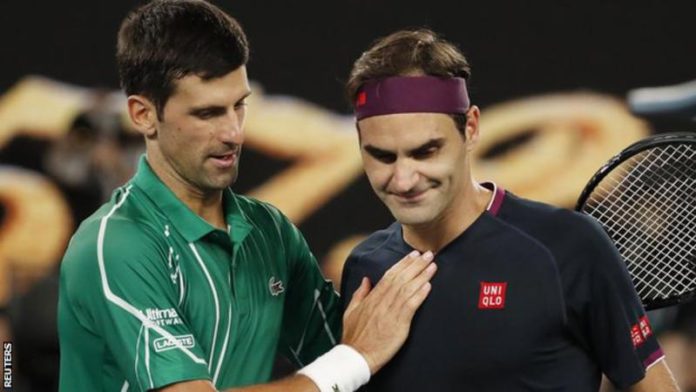 Djokovic now leads the head to head with Federer by 27-23 Djokovic now leads the head to head with Federer by 27-23