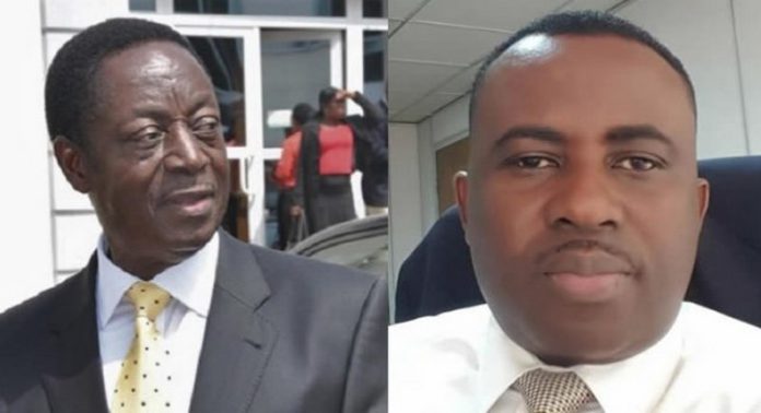 L-R: Dr. Kwabena Duffuor (Snr) and Dr. Johnson Asiama. L-R: Dr. Kwabena Duffuor (Snr) and Dr. Johnson Asiama.