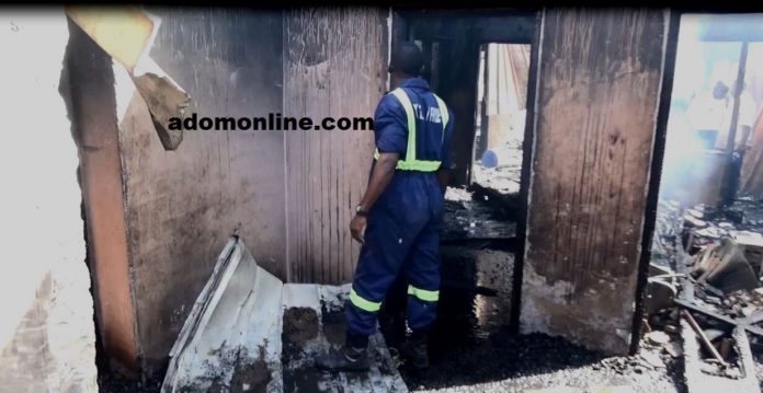 The 5-bedroom apartment razed by the fire The 5-bedroom apartment razed by the fire