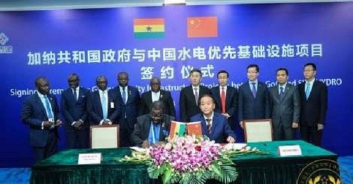 Ghana-China Sinohydro deal (Copy) Officials of Ghana and China present at the Sinohydro trade deal signing
