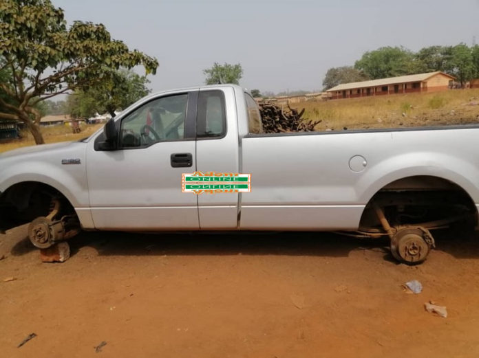 NPP youth seize chairman's car NPP youth seize chairman's car