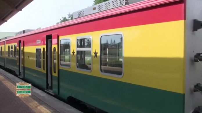 The train departed from the Takoradi station to Tarkwa at 6:15 am The train departed from the Takoradi station to Tarkwa at 6:15 am