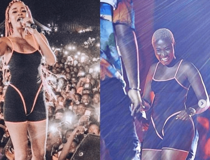 File Photo: L-R: Sister Derby & Fella Makafui File Photo: L-R: Sister Derby & Fella Makafui
