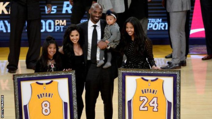 Kobe and Vanessa Bryant - pictured with three of their daughters - married in 2001 Kobe and Vanessa Bryant - pictured with three of their daughters - married in 2001