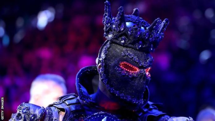 Deontay Wilder said his costume was a tribute to Black History Month Deontay Wilder said his costume was a tribute to Black History Month