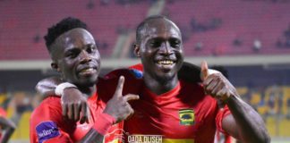 Asante Kotoko players celebrate