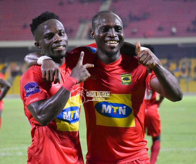 Asante Kotoko players celebrate Asante Kotoko players celebrate
