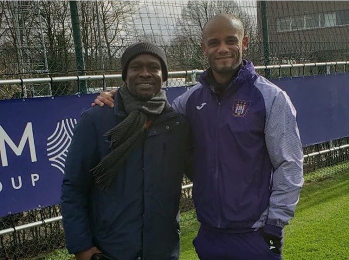 CK Akonnor with Vincent Kompany CK Akonnor with Vincent Kompany