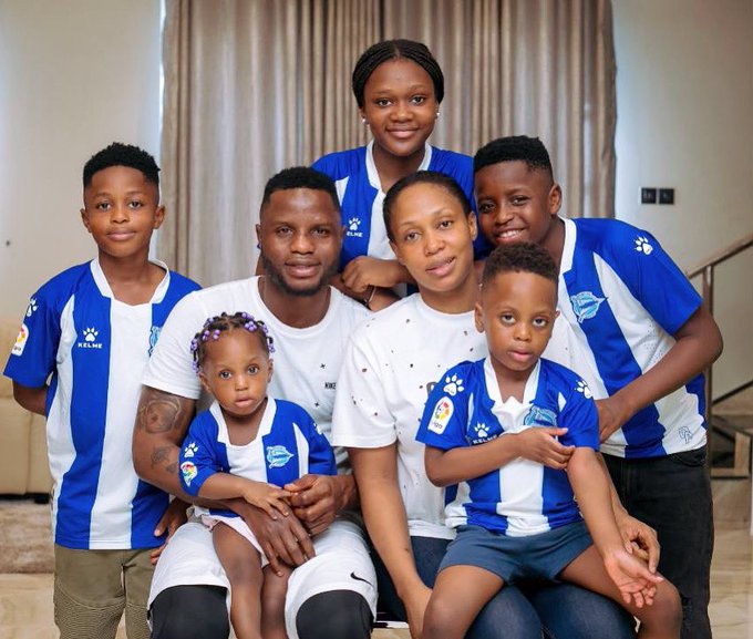 Wakaso with his family Wakaso with his family