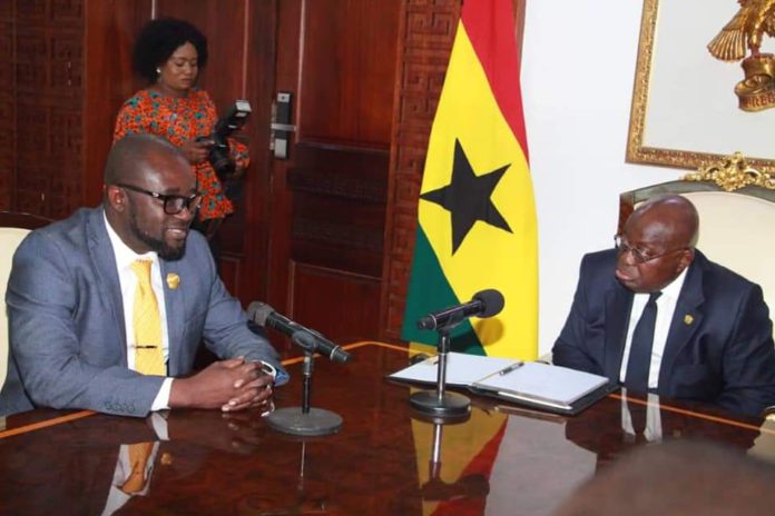 President Akufo-Addo and GFA President, Kurt Okraku President Akufo-Addo and GFA President, Kurt Okraku