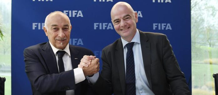 FIFPRO president and FIFA president FIFPRO president and FIFA president
