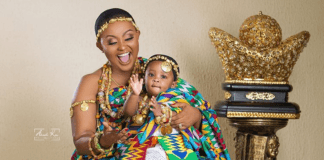 Nana Ama McBrown and daughter, Maxin Mawushi Mensah