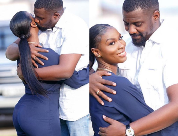 John Dumelo and his wife, Miss Gee John Dumelo and his wife, Miss Gee