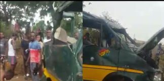 Accident on the Tema Motorway