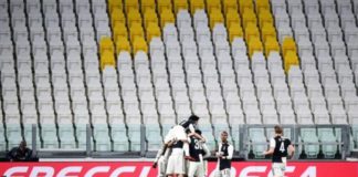 Juventus had no fans to celebrate with when they scored against Inter Milan at the weekend