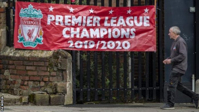 Liverpool are two wins from making this banner reality Liverpool are two wins from making this banner reality