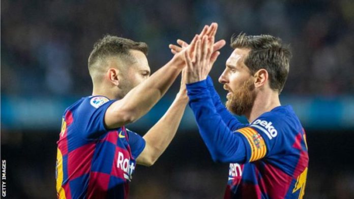 Barcelona are one of a number of European clubs taking pay cuts during the pandemic Barcelona are one of a number of European clubs taking pay cuts during the pandemic