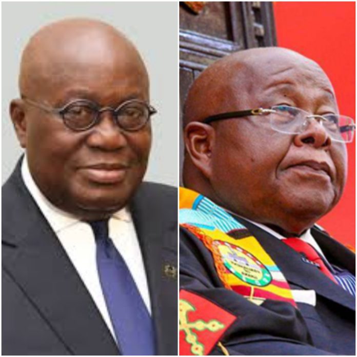 AAA President Akufo-Addo and Speaker of Parliament, Prof. Aaron Mike Oquaye