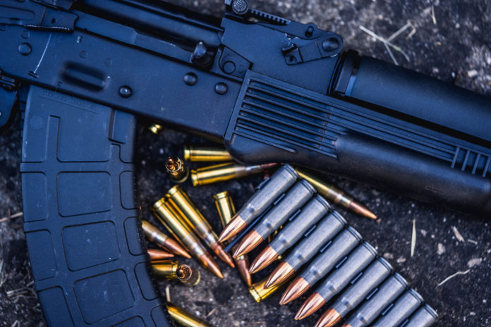 Rifle with ammunition