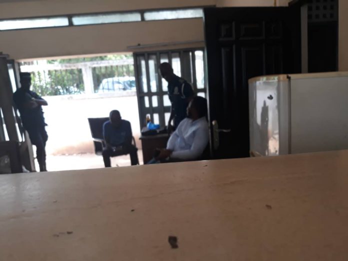 Suspect in Parliament Police Station Suspect in Parliament Police Station