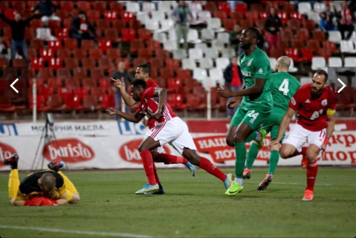 Daniel Genov scored in the 20th minute for Vratas Daniel Genov scored in the 20th minute for Vratas