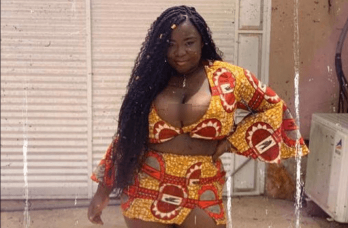 Maame Serwaa Actress Maame Serwaa puts her cleavage on display