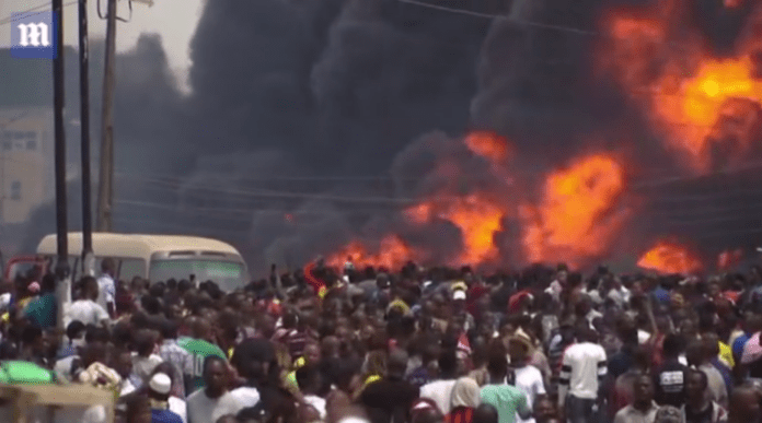 Gas explosion in Lagos leaves at least 15 people dead and around 50 buildings destroyed, Nigerian authorities said Gas explosion in Lagos leaves at least 15 people dead and around 50 buildings destroyed, Nigerian authorities said
