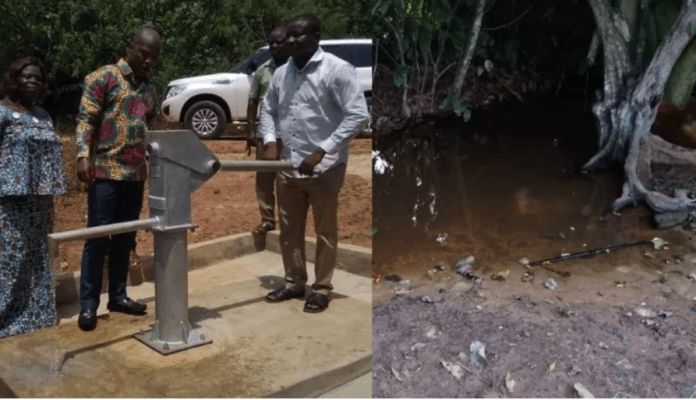 image-28 Rejected water pump by DCE Felicia Aba Hagan and polluted drinking water of Surrounding deprived communities including Kwasankrom