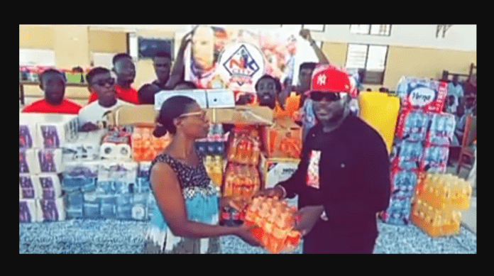 Nhyiraba Kojo donate items to Twin City Special School Nhyiraba Kojo donate items to Twin City Special School