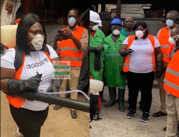 Ayawaso West MCE leads market fumigation exercise Ayawaso West MCE leads market fumigation exercise