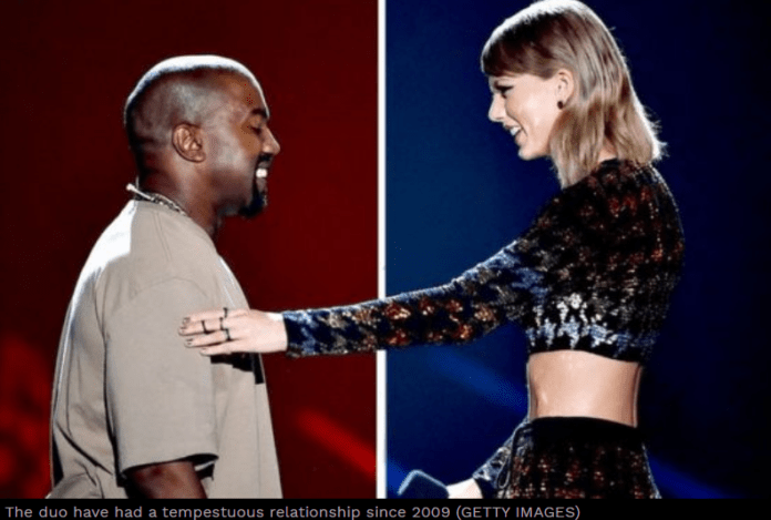 L-R: Kanye West and Taylor Swift L-R: Kanye West and Taylor Swift