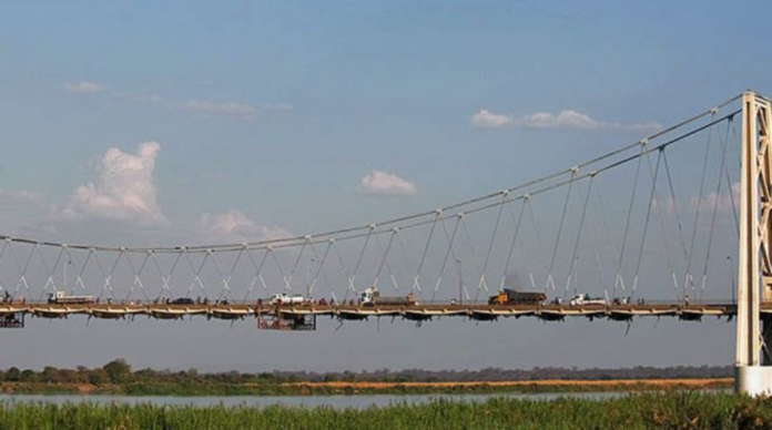 The lorry was found in Moatize, near this bridge crossing the Zambezi river The lorry was found in Moatize, near this bridge crossing the Zambezi river