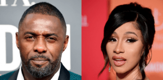 L-R: Idris Elba & Cardi B