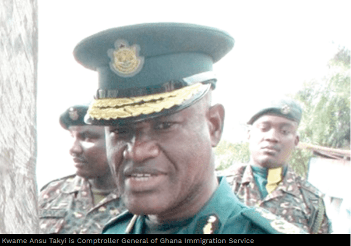 Kwame Ansu Takyi is Comptroller General of Ghana Immigration Service Kwame Ansu Takyi is Comptroller General of Ghana Immigration Service