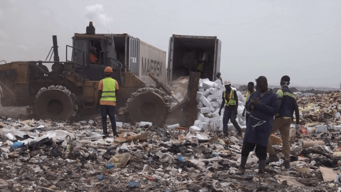 The destruction comes after four containers of infected gizzard were reportedly imported into Ghana between December 2018 and February, 2019 The destruction comes after four containers of infected gizzard were reportedly imported into Ghana between December 2018 and February, 2019