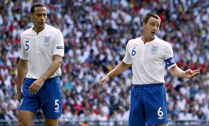 England John Terry and Rio Ferdinand Image credit: Reuters England John Terry and Rio Ferdinand Image credit: Reuters