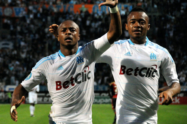 Andre Ayew and Jordan Ayew at Marseille Andre Ayew and Jordan Ayew at Marseille