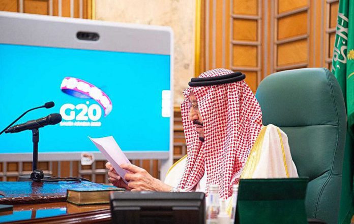 Salman sAUDI aRABI HOSTED THE FIRST VIRTUAL SUMMIT OF G-20 COUNTIRES