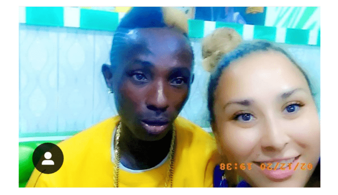 Patapaa and his girlfriend, Liha Miller Patapaa and his girlfriend, Liha Miller