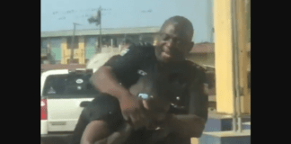 Police officer arrested for assaulting worker