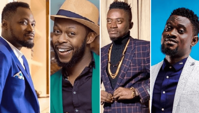 L-R: Funny Face, Kalybos, Lil Win and Bismark the joke L-R: Funny Face, Kalybos, Lil Win and Bismark the joke