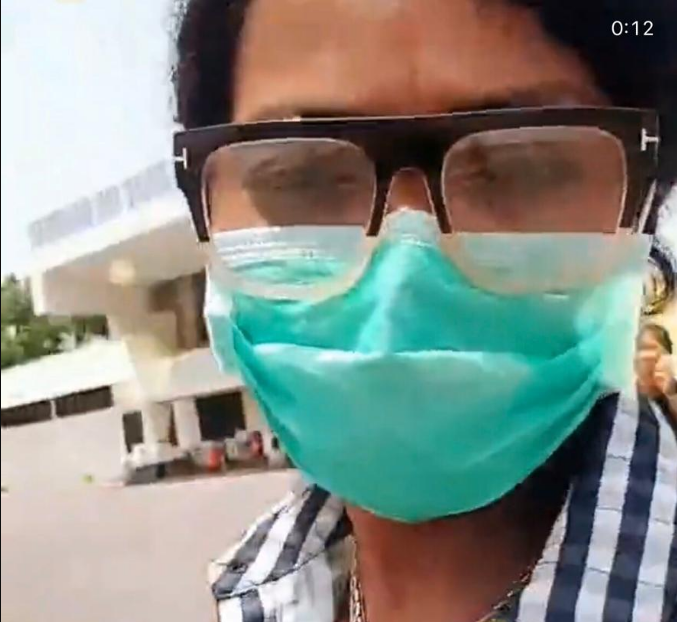 Coronavirus: Mzbel wears nose mask Coronavirus: Mzbel wears nose mask