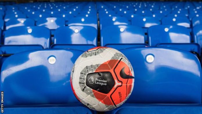 The Premier League has been suspended since 13 March because of the coronavirus pandemic The Premier League has been suspended since 13 March because of the coronavirus pandemic