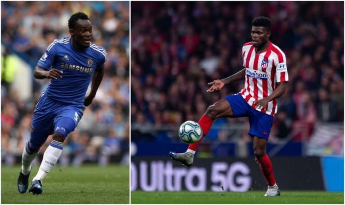 Michael Essien and Thomas Partey Michael Essien and Thomas Partey